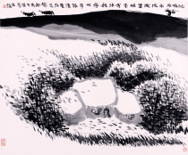 贾又福 牧归图