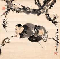 张友宪 戏蝉图