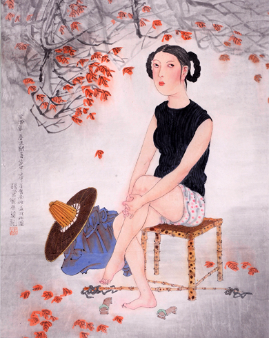 魏东 红叶少女